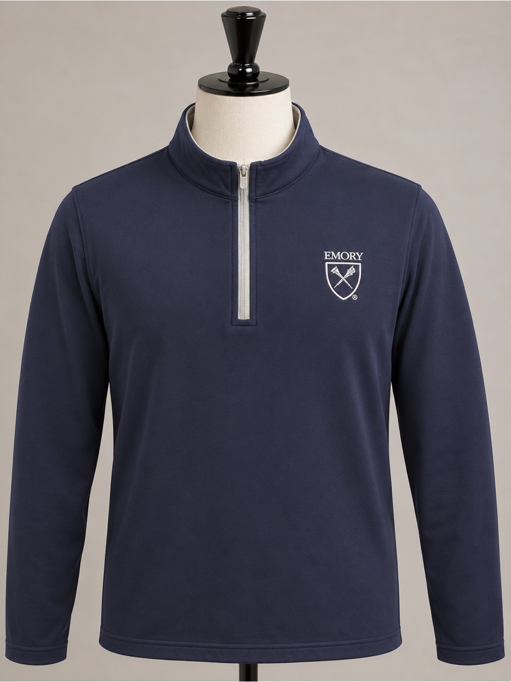 Peter Millar Emory Men’s L Navy Half-Zip Mock Neck Pullover NWT